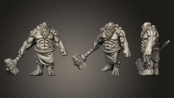Figurines heroes, monsters and demons (Troll, STKM_3721) 3D models for cnc